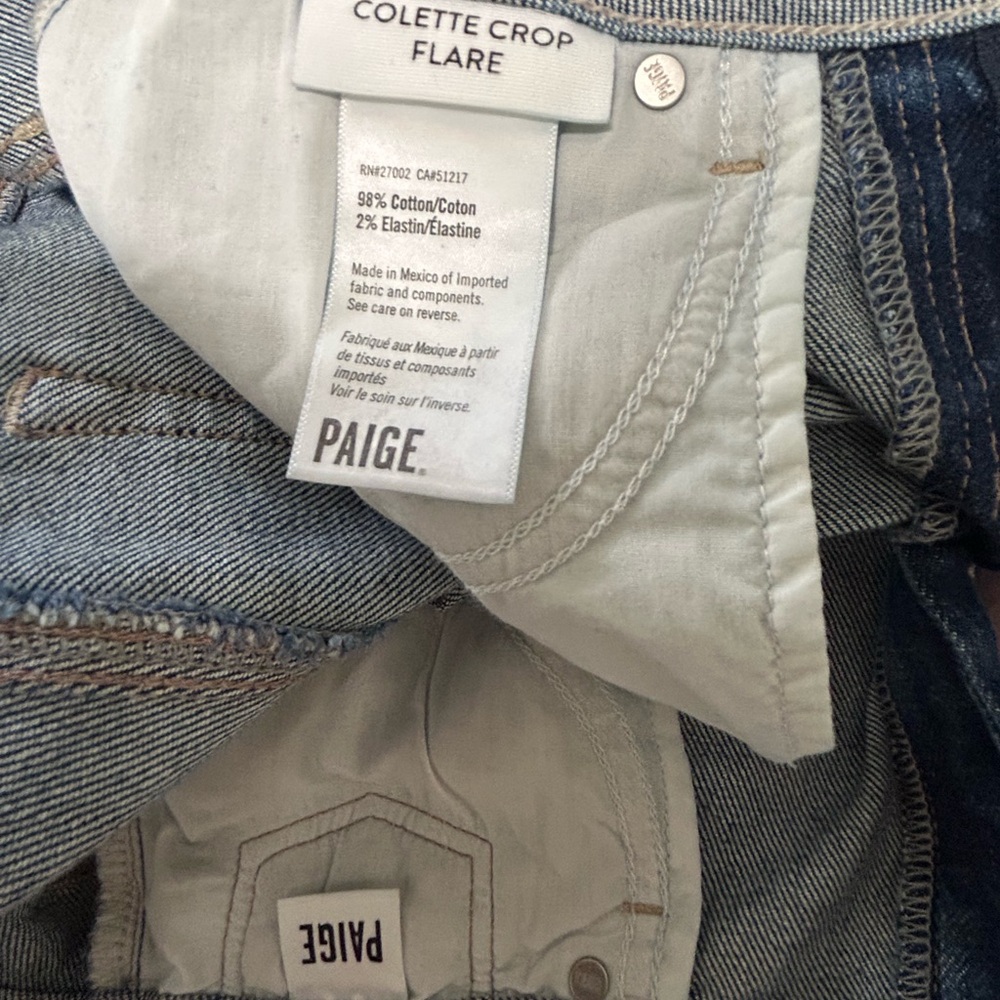 PAIGE Dark Blue Flare Jeans - Picture 4 of 4